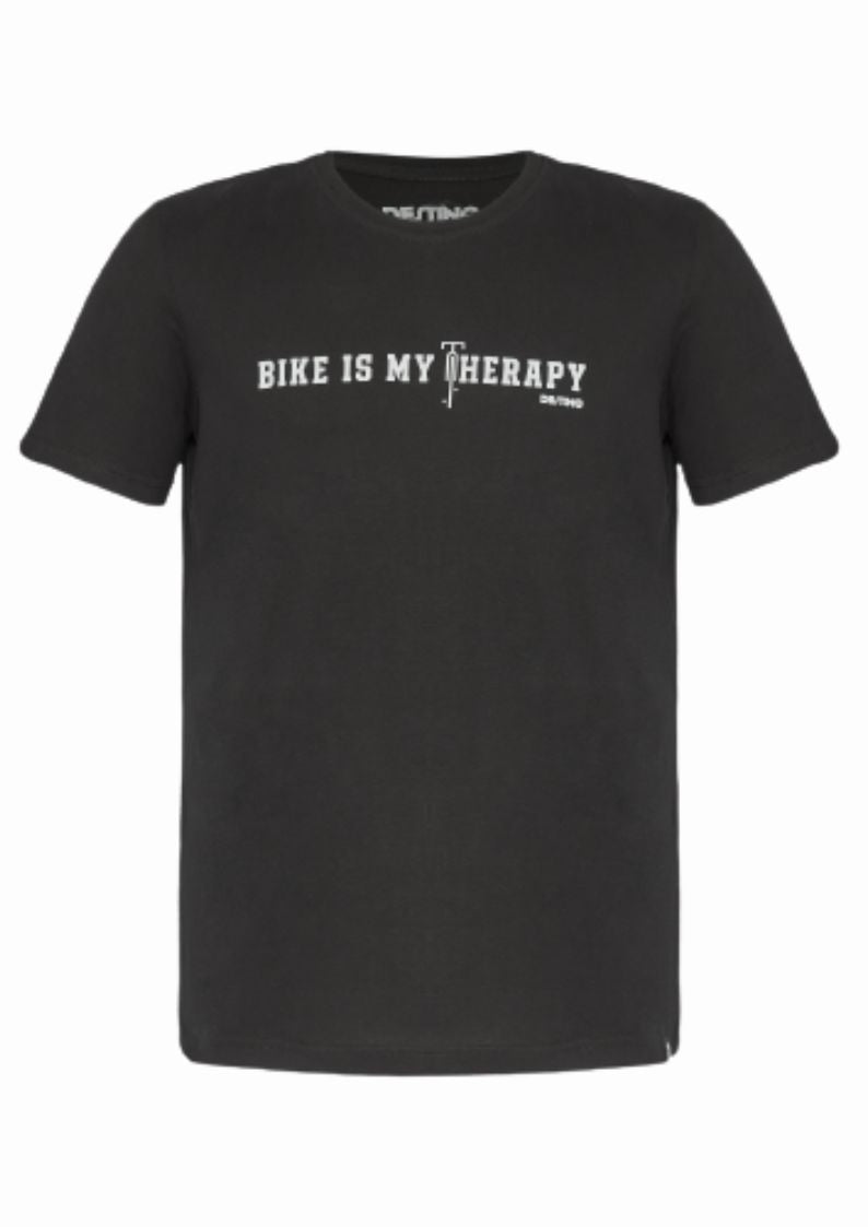 Camiseta Bike is My Theraphy - Preta - Masculina