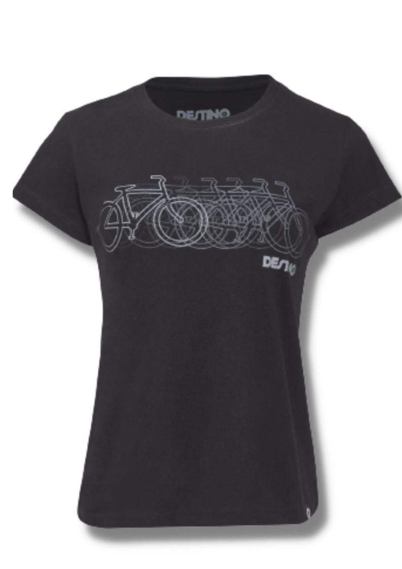 Camiseta Ciclismo - Feminina - Preta