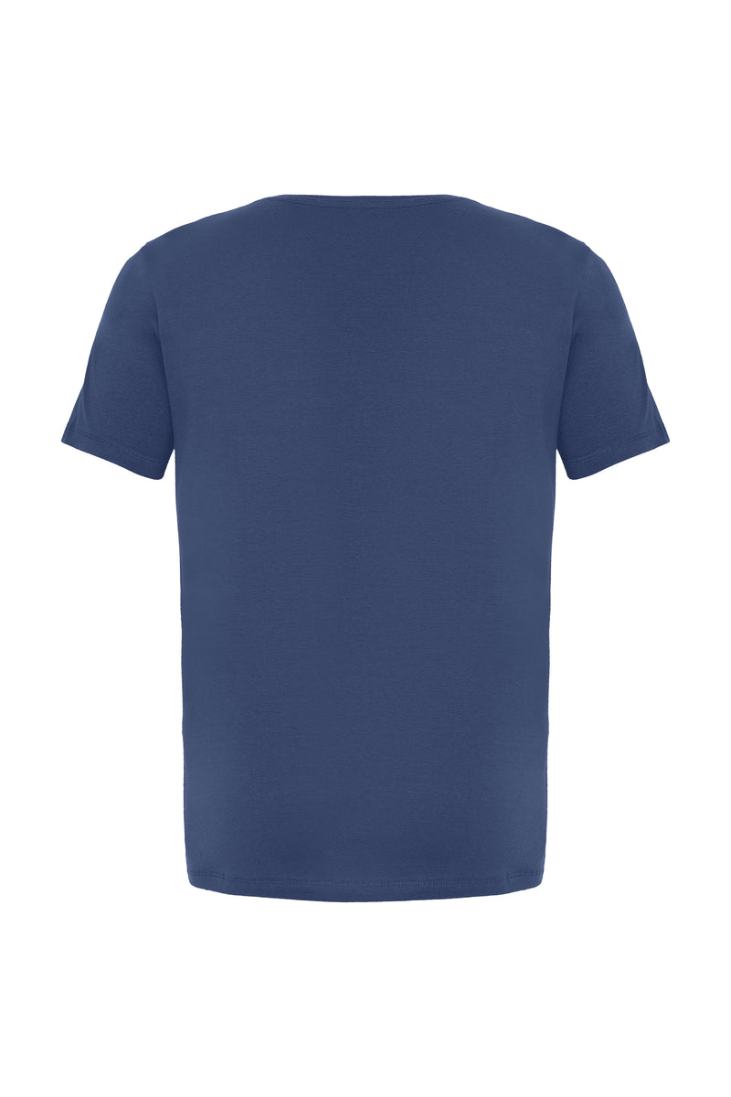 Camiseta Destino - Algodão Egipcio - Azul